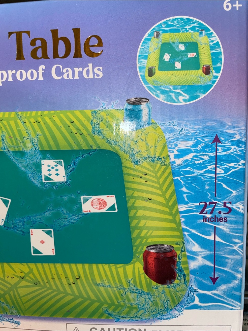 Sunny Crew™ Inflatable Game Table with Waterproof Cards - Picture 5 of 8
